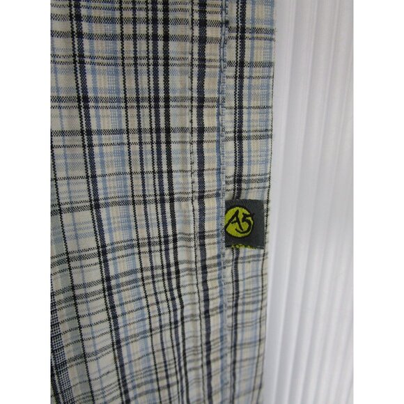 The North Face Shirt Large Gray A5 Series Button Down Plaid Pockets - Picture 4 of 12